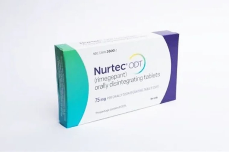 Presentación del medicamento Nurtec ODT en una imagen de archivo.