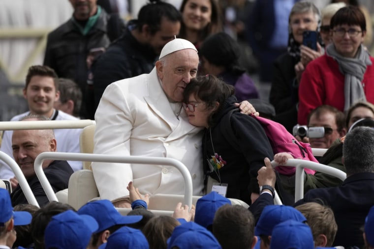 El papa Francisco en la Plaza San Pedro este 29 de marzo de 2023.