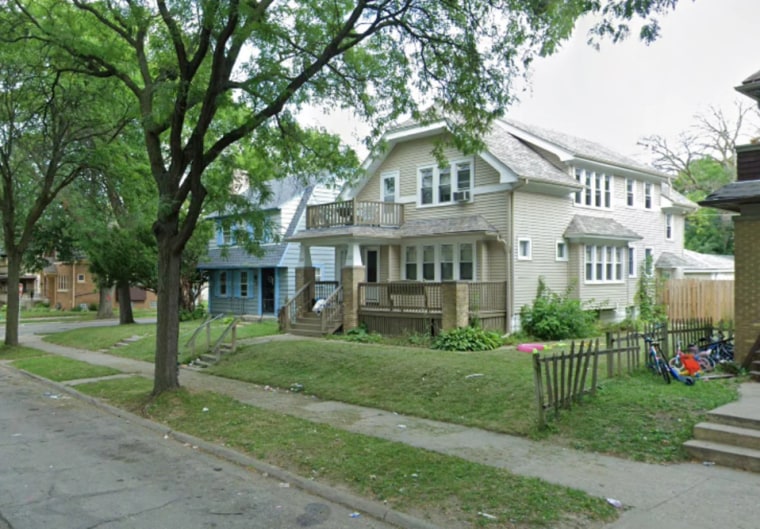 La casa donde fue hallado el cuerpo de Brandon Felton, en Milwaukee.