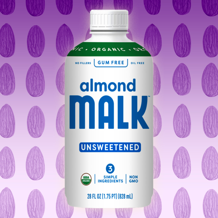Malk Unsweetened Pure Almond Milk.