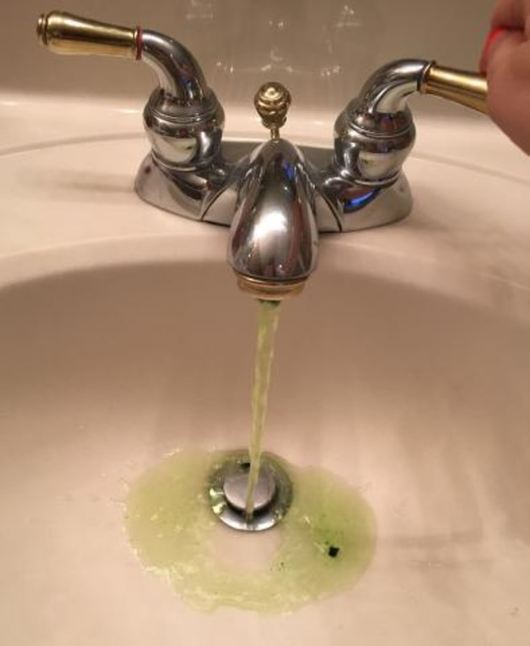 food coloring from faucet 