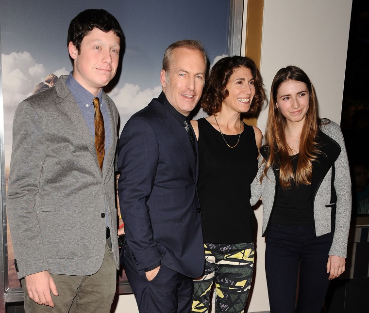 Actor Bob Odenkirk, wife Naomi Yomtov and children