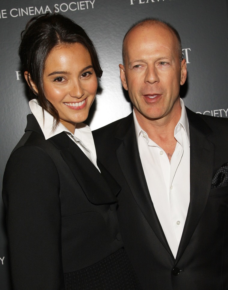 Emma Hemming and Bruce Willis at the "Flawless" screening on March 24, 2008 in NYC.