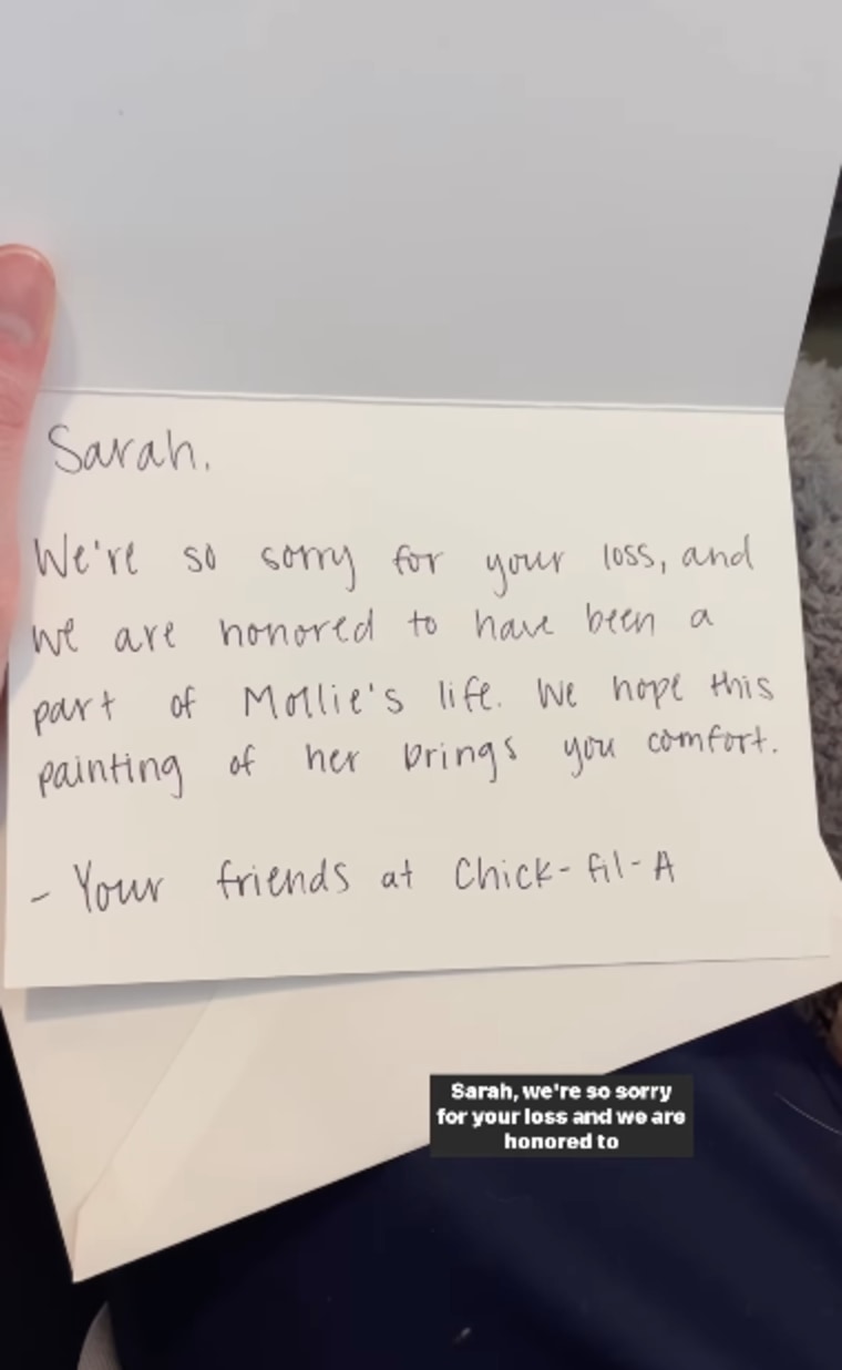 Chick-fil-A Sends Woman Sweet Gift After Her Dog Is Put Down