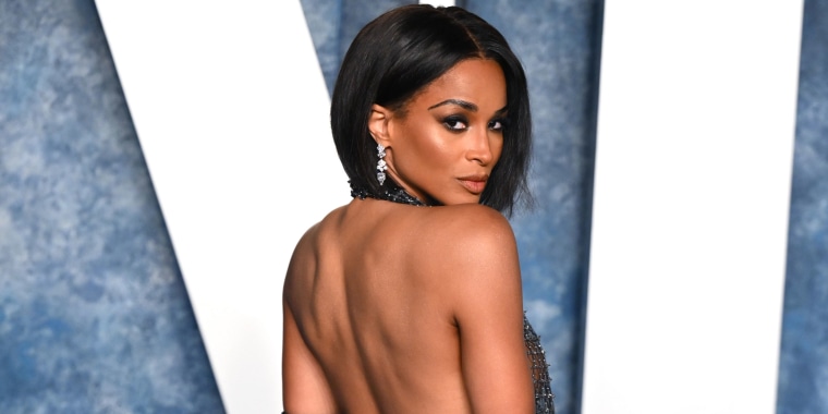 Ciara at the Vanity Fair Oscar Party on March 12, 2023 in Beverly Hills, California.
