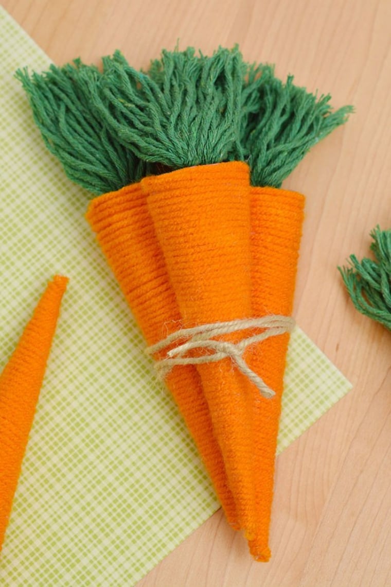 bundle of yarn carrot crafts