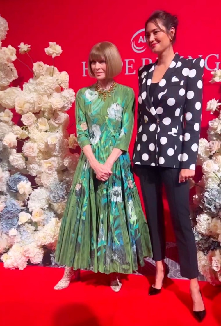 Emma Heming Willis and Anna Wintour at the AFTD gala.