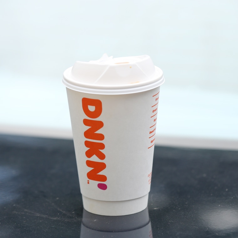 dunkin donut cup of coffee 