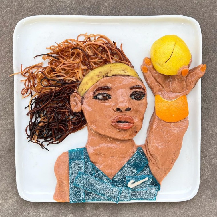 A portrait of Serena WIlliams.