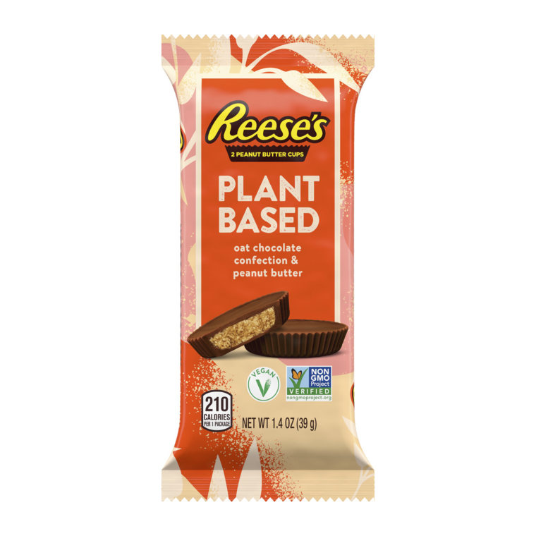 Hershey's new Plant Based Reese's Peanut Butter Cups.
