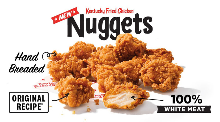 Kentucky Fried Chicken is introducing new Kentucky Fried Chicken Nuggets to
menus at participating restaurants nationwide starting March 27.