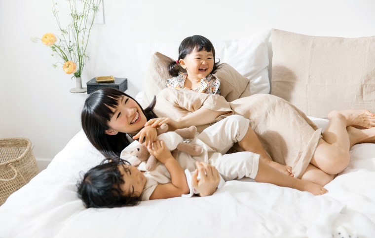 Marie Kondo shares her two daughters, Satsuki and Miko, as well as her son born in 2021 with husband Takumi Kawahara. 