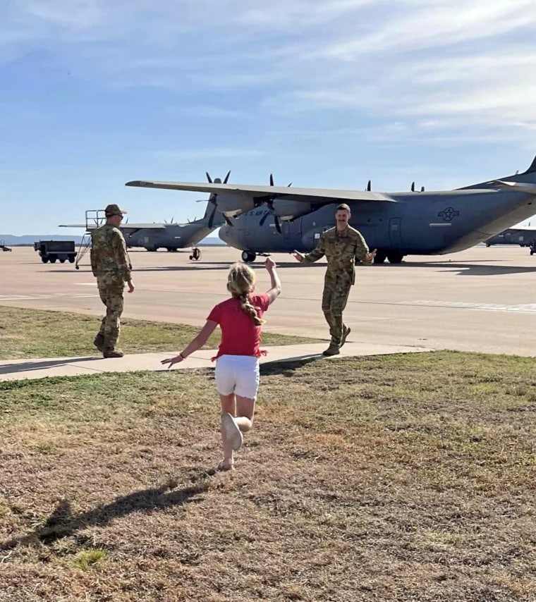 The last time her dad deployed, Maddie Clegg was 2-years-old.