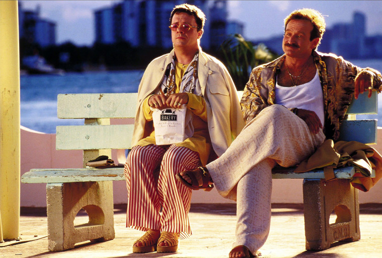 Nathan Lane and Robin Williams in the movie "Birdcage."