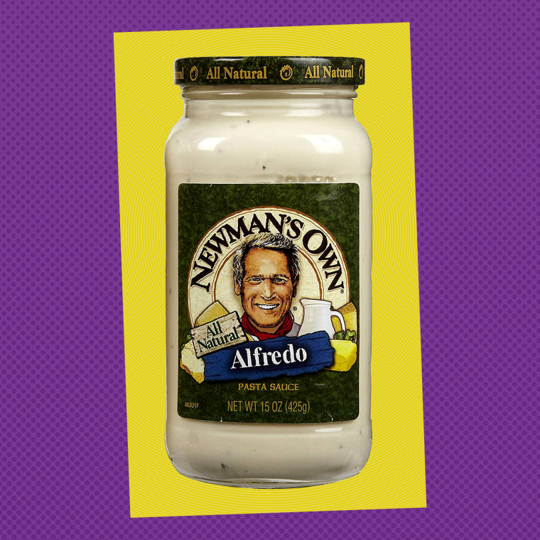 Newman's Own Alfredo Pasta Sauce.