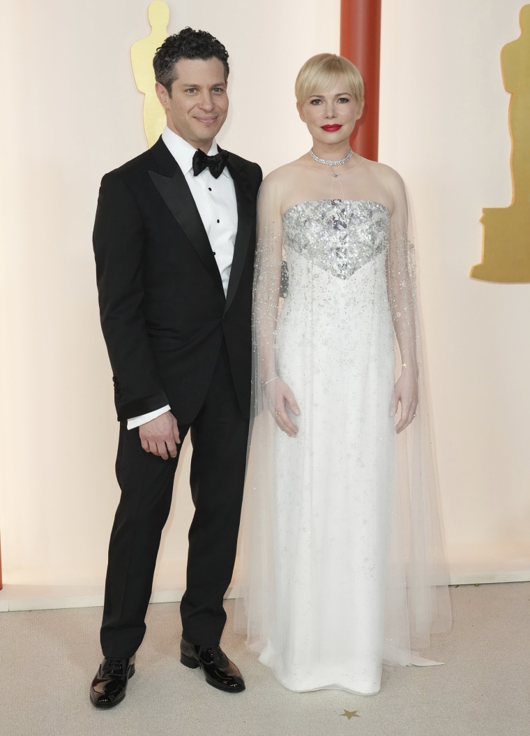 Thomas Kail, left, and Michelle Williams 