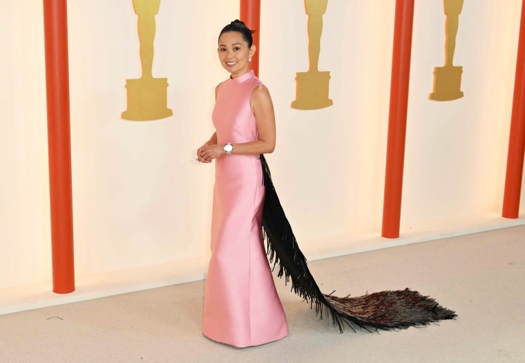 Hong Chau at the 95th Annual Academy Awards in Hollywood, California on March 12, 2023.