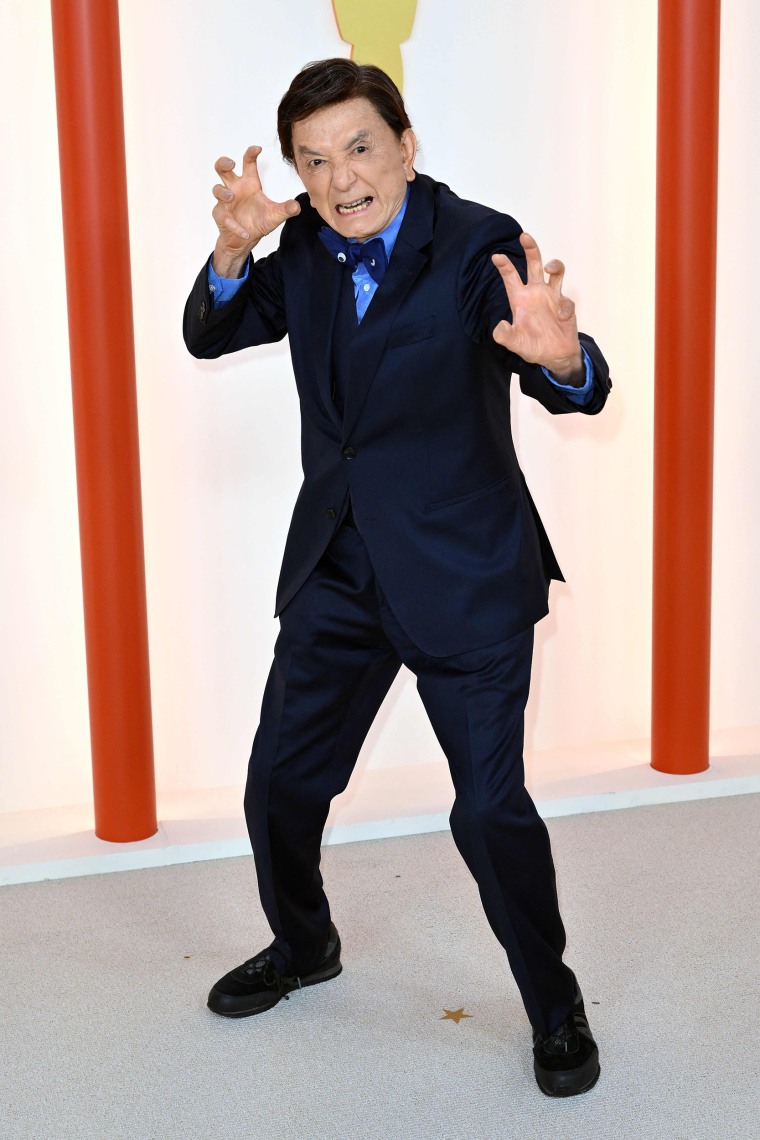 James Hong arrives at the Oscars on Sunday, March 12, 2023 in Los Angeles.