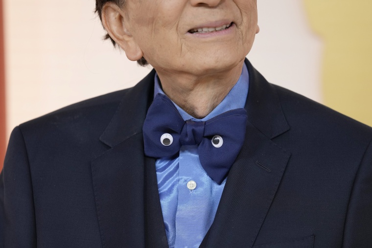 James Hong arrives at the Oscars on Sunday, March 12, 2023 in Los Angeles. 