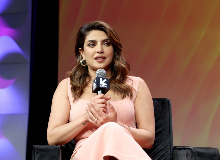 Keynote speaker Priyanka Chopra Jonas speaks at the 2023 SXSW Conference And Festival at the Austin Convention Center on March 10, 2023 in Austin, Texas.