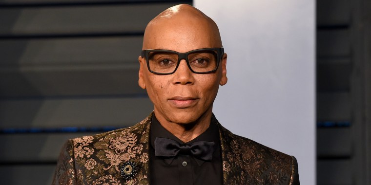 RuPaul at the Vanity Fair Oscar Party on March 4, 2018 in Beverly Hills, California.