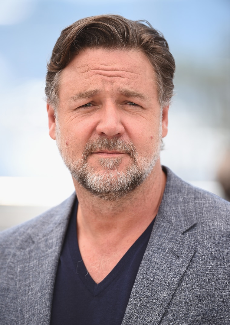 Russell Crowe attends "The Nice Guys" photocall during the 69th annual Cannes Film Festival at the Palais des Festivals on May 15, 2016 in Cannes, France.  