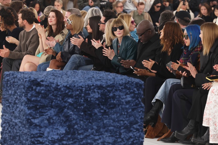 Guests at the Loewe Womenswear Fall Winter 2023-2024 on March 03, 2023 in Paris, France.