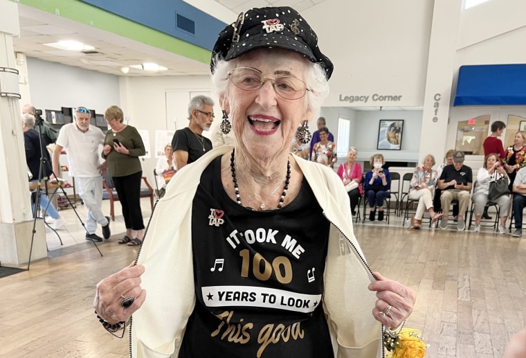 Shirley Goodman celebrated her big birthday in March with a T-shirt that read, "It took me 100 years to look this good."