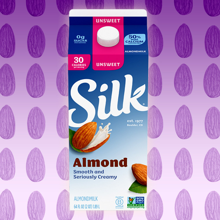 Silk Unsweet Almond Milk.