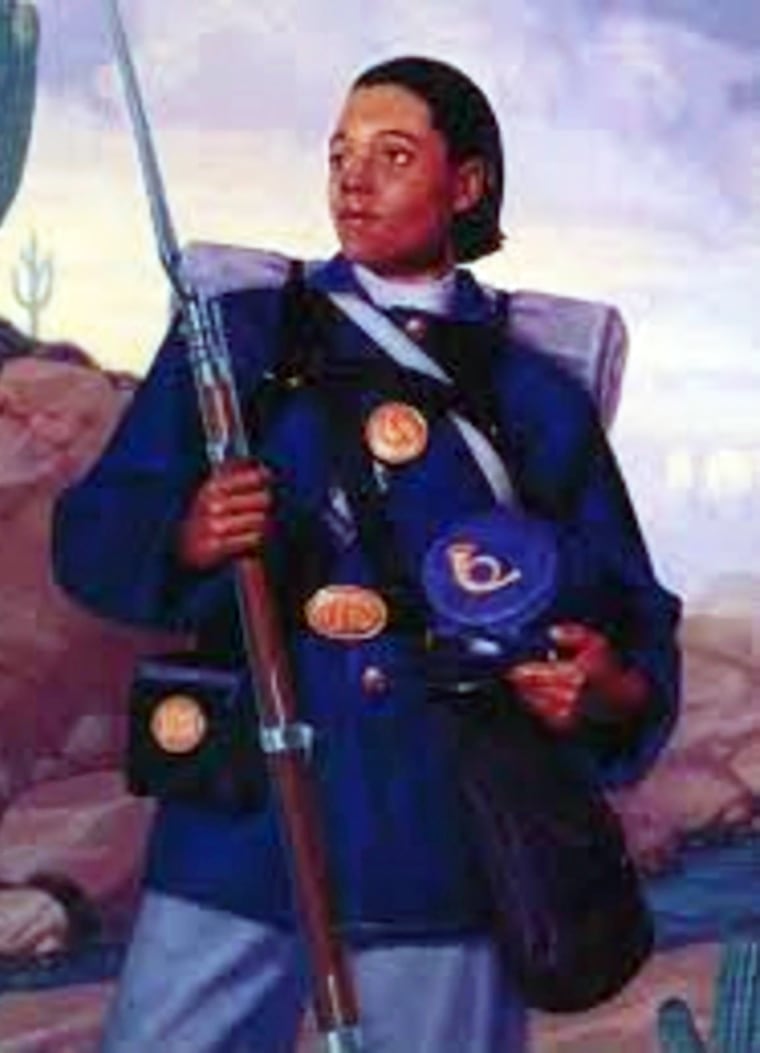 Cathay Williams enlisted in the Army using the name William Cathay on Nov. 15, 1866. An Army surgeon examined Cathay and determined the recruit was fit for duty, thus sealing her fate in history as the first documented black woman to enlist in the Army even though U.S. Army regulations forbade the enlistment of women. She was assigned to the 38th U.S. Infantry during the Civil War and traveled throughout the West with her unit.