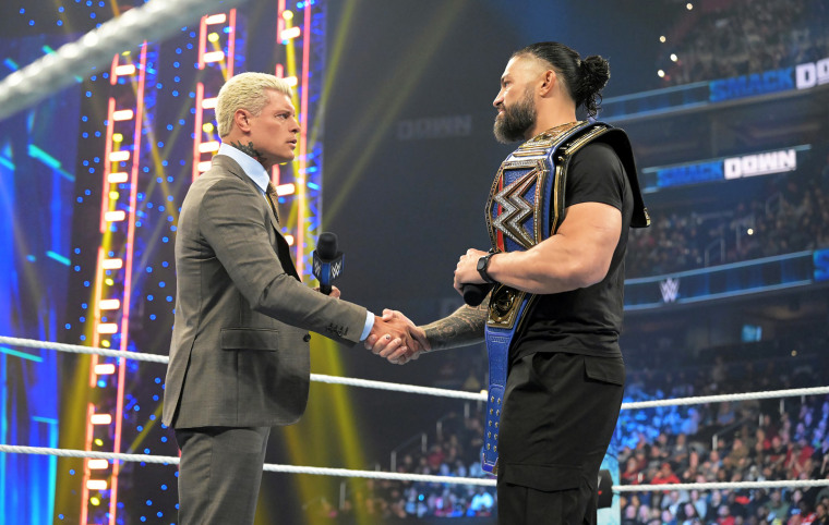 Cody Rhodes and Undisputed WWE Universal Champion Roman Reigns will meet in the main event of WrestleMania 39 this weekend.