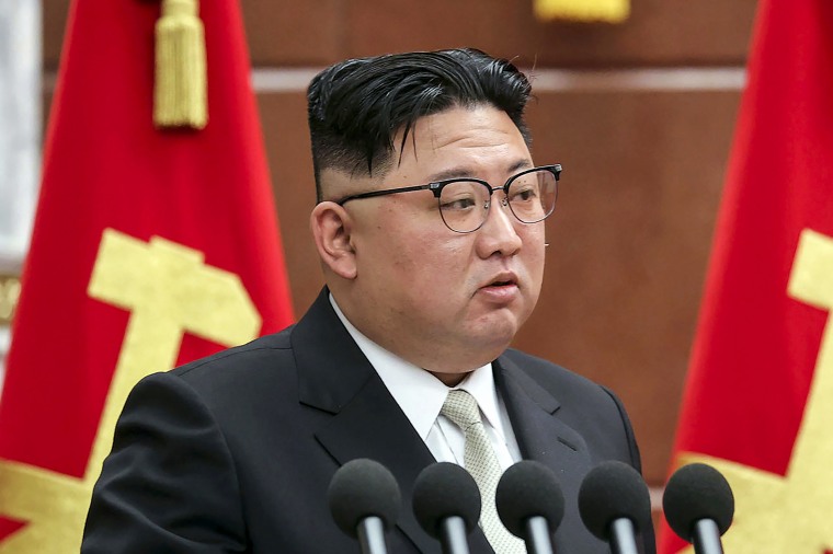 North Korean leader Kim Jong Un in Pyongyang, North Korea, on Feb. 26, 2023.