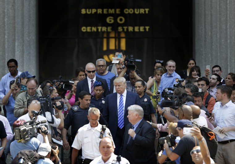 Donald Trump at New York Supreme Court in New York City
