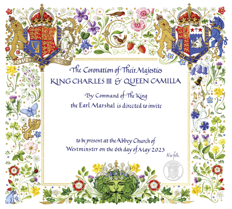 King Charles III’s wife has been officially identified as Queen Camilla for the first time, with Buckingham Palace using the title on invitations for the monarch’s May 6 coronation.