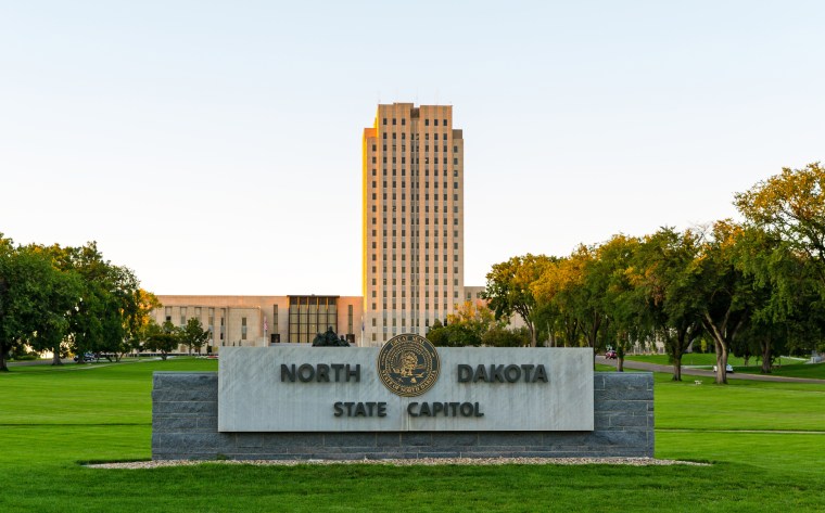 The North Dakota State Capitol
in Bismarck.