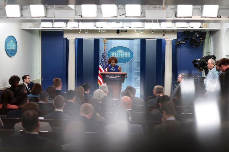Image: Press Secretary Karine Jean-Pierre Briefs The White House Media