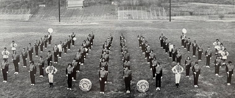 East High School’s band in the late 1960s.
