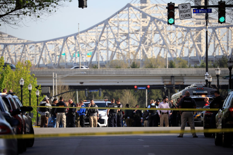 Image: Police Work The Scene Of A Shooting In Louisville, Kentucky