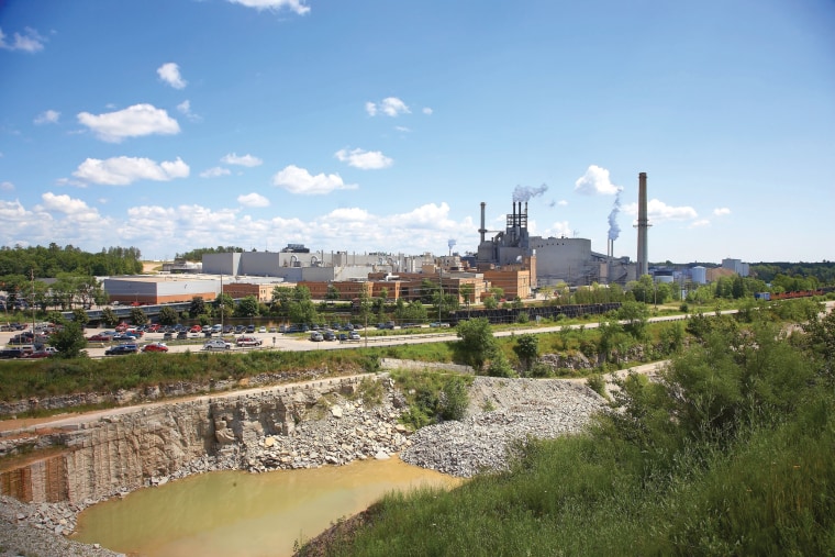 The Billerud paper mill in Escanaba, Mich.