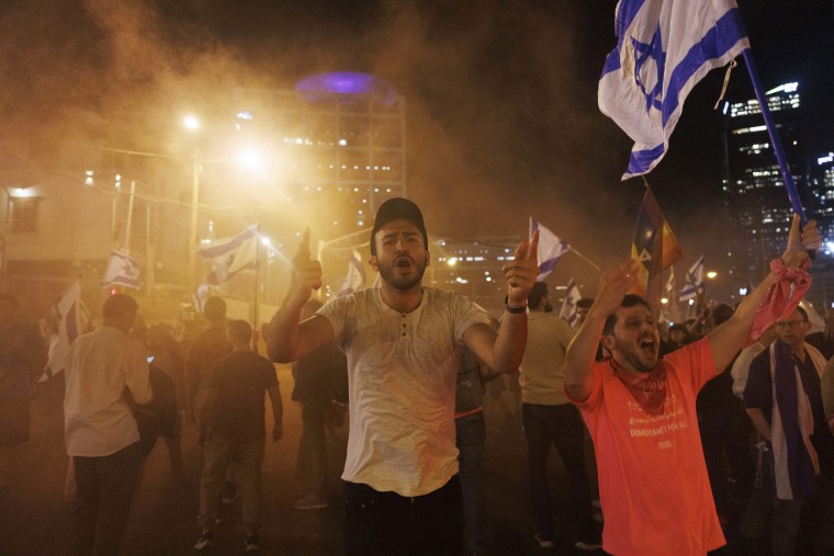 Anti-government Protest Following Prime Minister Netanyahu's Televised Speech