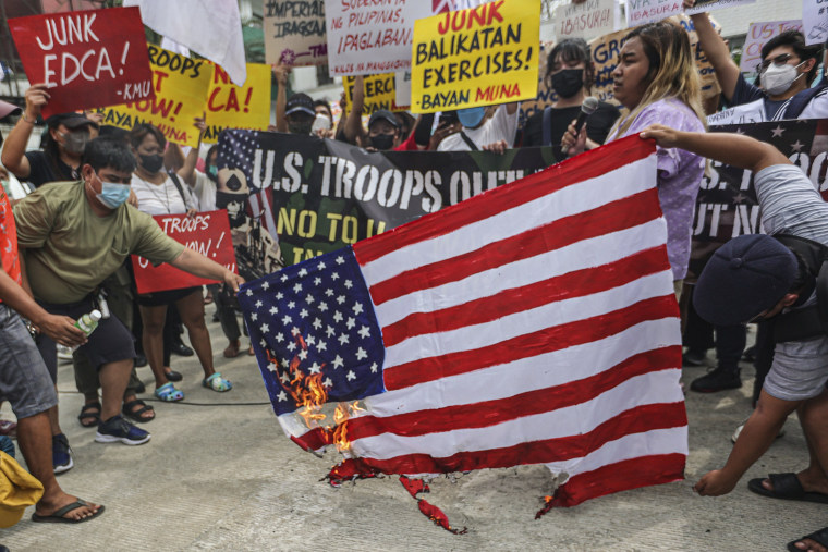 The United States and the Philippines on Tuesday launch their largest combat exercises in decades that will involve live-fire drills, including a boat-sinking rocket assault in waters across the South China Sea and the Taiwan Strait that will likely inflame China. 