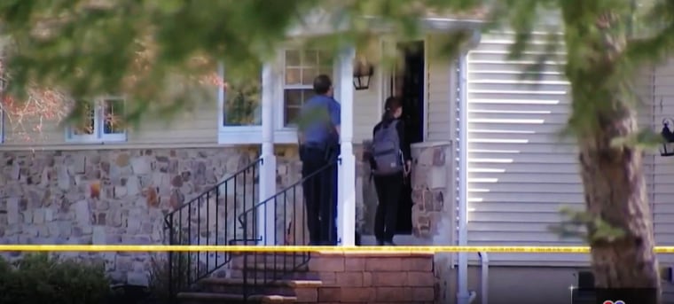 Investigators at the home of Ruth Dirienzo-Whitehead in Horsham Township, Pa.