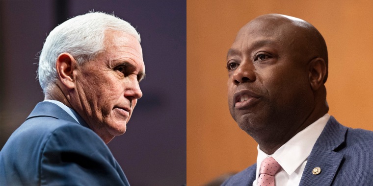 Mike Pence and Tim Scott.