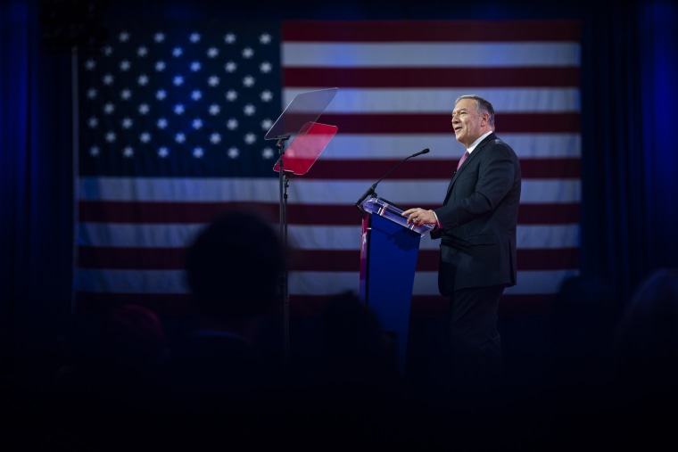 Mike Pompeo at the Conservative Political Action Conference in Fort Washington, Md.