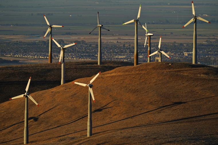 Wind turbines in Livermore, Calif.