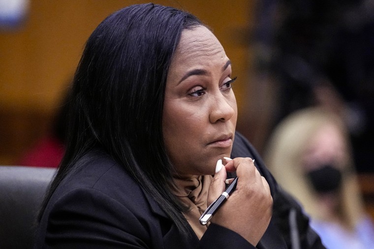 Fulton County District Attorney Fani Willis during a hearing on Jan. 24, 2023, in Atlanta.