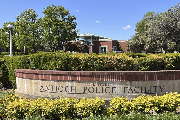 Antioch police headquarters in Antioch, Calif., on April 19, 2023.