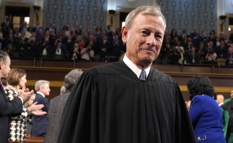 John Roberts attends the State of the Union address at the U.S. Capitol