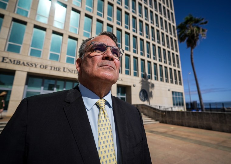 U.S. Chargé d’Affaires Benjamin Ziff at the American Embassy in Havana, Cuba on April 18, 2023