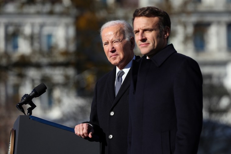 Macron and Biden talk, but statements differ on Taiwan.